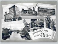 41460 W4040 Neuss - Hochhaus, Hafen, Pferderennbahn, Obertor, Plastik der Eierdieb