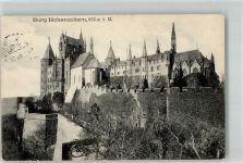 72379 W7450 Hohenzollern , Burg 1916 Foto AK Burg