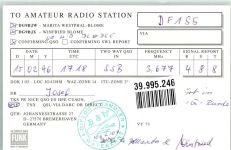 W2850 Bremerhaven DG9BJW German Amateur Radio Station Segelschiff Qsl-Karte Künstlerkarte