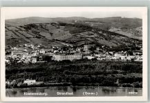3400 Klosterneuburg 1953 Foto AK Schwimmbad Donau
