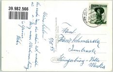 3400 Klosterneuburg 1953 Foto AK Schwimmbad Donau