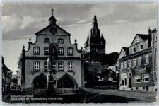 59929 W5790 Brilon - Ortsansicht, Marktplatz, Rathaus, Pfarrkirche