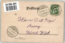 Ein wichtiges Geheimniss Kind Großmutter Stricken 1902 Gebrauchsspuren