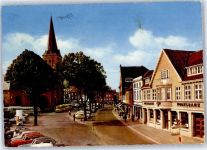 24306 W2320 Plön - Marktplatz , Volksbank , Litfaßsäule