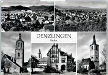 79211 W7819 Denzlingen - Storchenturm, Rathaus, Kirche