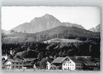 83404 W8229 Ainring - Kirche, Ortsansicht, Alpenpanorama