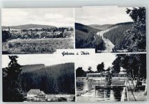 98708 O6301 Gehren , Thür - Schobsetal, Kirche, Ortsansicht, Schobsemühle, Freibad