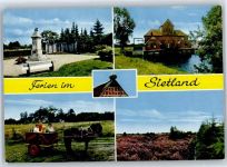 21775 W2179 Ihlienworth - Fremdenverkehrsverein, Denkmal, Gasthaus, Kutsche