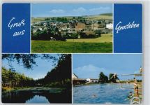 38368 W3332 Grasleben - Gesamtansicht, Flusspartie, Freibad
