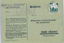 04720 O7301 Bennewitz b Döbeln - Landpoststempel