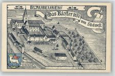 89143 W7902 Blaubeuren - Das Kloster um 1630 von Südwesten