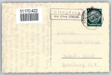 23629 W2401 Klingberg - WK II, Jugendherberge, Landpoststempel