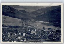 59939 W5787 Olsberg - Teilansicht, Kirche, Berge