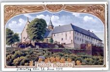 Engelberg Kloster Künstlerkarte