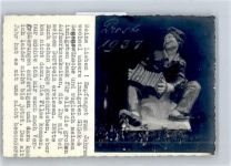 88364 W7962 Wolfegg , Allgäu FOTO KEINE AK Prost 1937, Figur Musikant