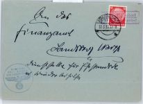 Dühringshof Bogdaniec - WK II Landpoststempel Neudorf