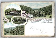 Nové Hrady Gratzen Lithographie