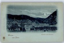 33378 W4840 Ems , Westf Lithographie / Mondschein