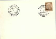 O9000 Chemnitz , Sachs Sonderstempel 1938 Privatganzsache