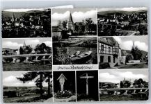 51570 W5227 Rosbach , Sieg - Brücke Kirche