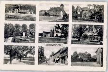 38364 W3338 Schöningen - Rathaus St. Vincenzkirche St. Lorenzkirche Begninenstrasse Bahnhof