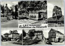 64720 W6120 Vielbrunn , Odenw - Kirche Brunnen Gasthaus