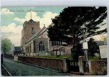Eastbourne Lithographie Saint Mary Church