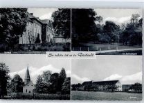 38162 W3302 Destedt - Schloss Schlosspark Kirche Schule