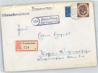 72250 W7290 Zwieselberg , Württ - Landpoststempel Notopfer