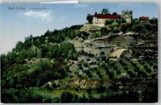 99518 O5322 Bad Sulza Lithographie Blick auf Krähenhütte