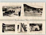 99330 O5213 Frankenhain , Thür - Blick vom Ettersberg Lütschestausee Borzelborn Ferienheim Geiseltal-Mitte Aussichtsturm