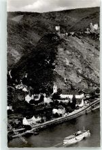 56341 W5424 Kamp-Bornhofen , Rhein Foto AK Ruinen Sterrenberg Liebenstein