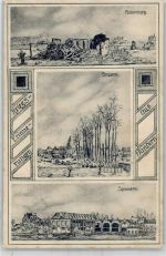 25370 W2201 Finkenburg 1916 Lithographie Brauerei Spinnerei Kriegerinnerungen