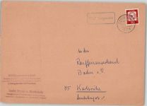 W7753 Langenrain Posthilfsstellenstempel Vorderseite Landpost