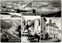98527 O6000 Suhl - Denkmal diana Brunnen Rathaus
