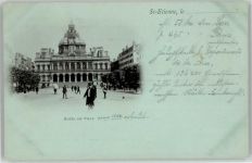42000 Saint-Etienne Lithographie Rathaus
