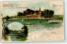 10115 O1193 Treptow 1898 Lithographie Eierhäuschen Forsthaus