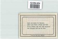 4083 Haibach ob der Donau 1920 Notgeldschein Gutschein 80 Heller