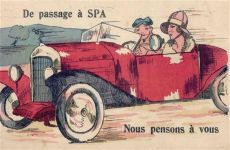 Spa - Spa (Belgien) Leporello, Auto I-II