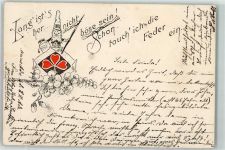 Zwerg Blüte Federhalter Tintenfass 1897