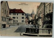 35321 W6312 Laubach , Hess - Schloss Marktplatz Denkmal Brunnen