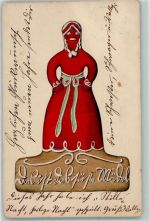 Verlag Odemar Nr. 1242 Lebkuchen-Mädel AK Lebkuchen 1906