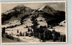 87541 W8973 Unterjoch Foto AK Wintersportplatz Spießer Ornach 1669 m Deutsche Alpenstraße Winter Schnee
