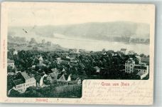 53604 W5340 Rhöndorf , Rhein 1900 Foto AK Gruß vom Rhein