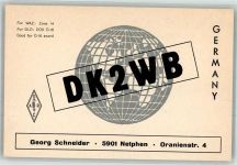 57250 W5902 Netphen - Funkfrequenzkarte DK2WB