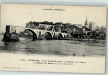 84000 Avignon - Saint Benezet Palais des Papes Brücke