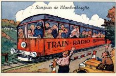 Blankenberghe - Blankenberghe (Belgien) Leporello, Eisenbahn I-II