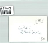 79736 W7884 Rickenbach , Hotzenw FOTO KEINE AK Kirche Ort handschriftlich Foto Original aus Archiv eines Ansichtskartenverlages