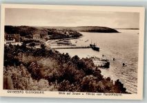 24960 W2392 Glücksburg Ostsee - Strand mit Seebrücke Schwimmbad und Förde