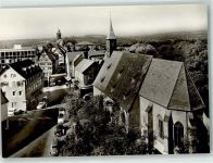 72622 W7440 Nürtingen Foto AK Kirche Auto